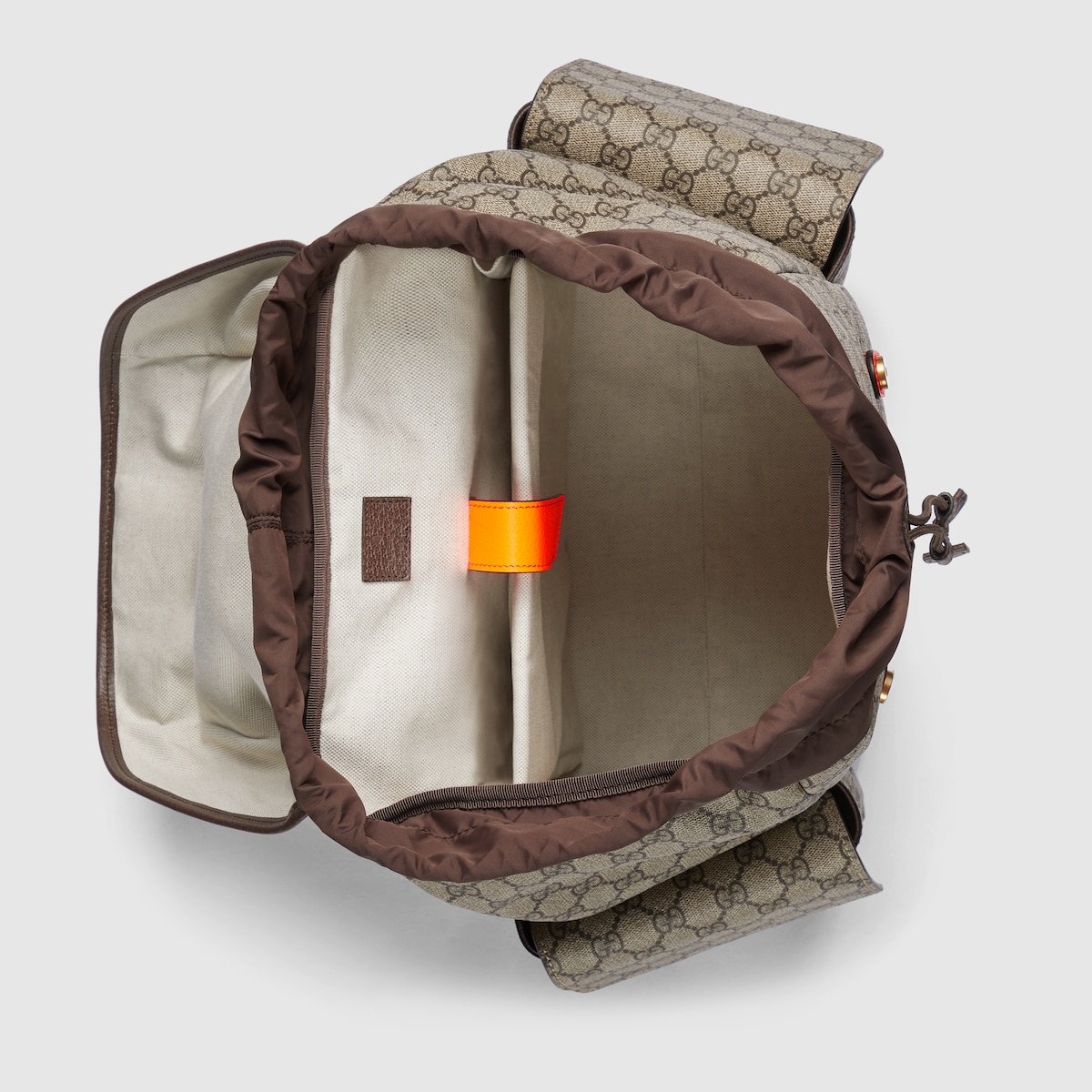 Gvc*1 Ophidia Medium Backpack Beige For Men 15.7 in/ 40 cm 598140 FADEB 9757