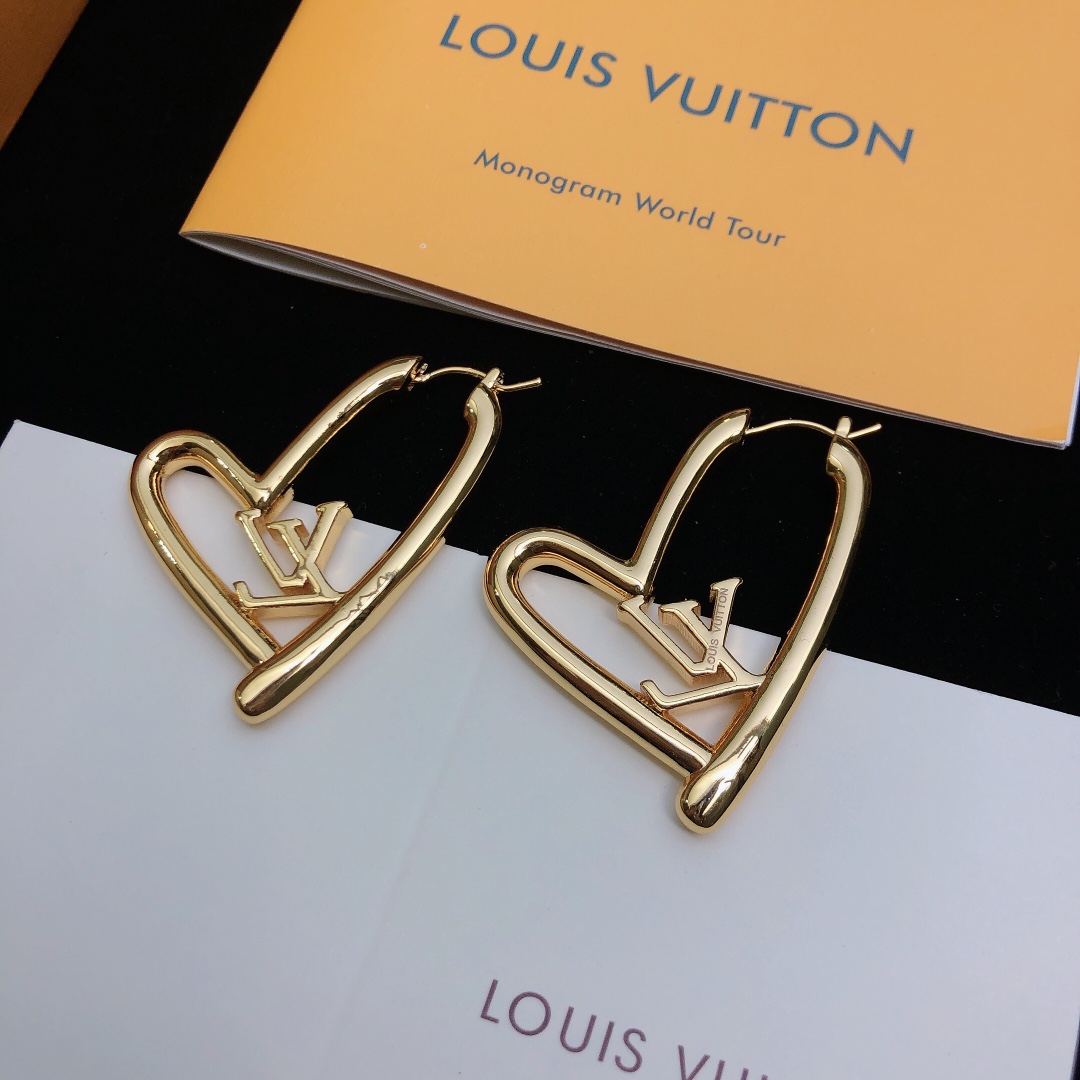 L0vis Vvtt0n Stud Earrings Gold For Women
