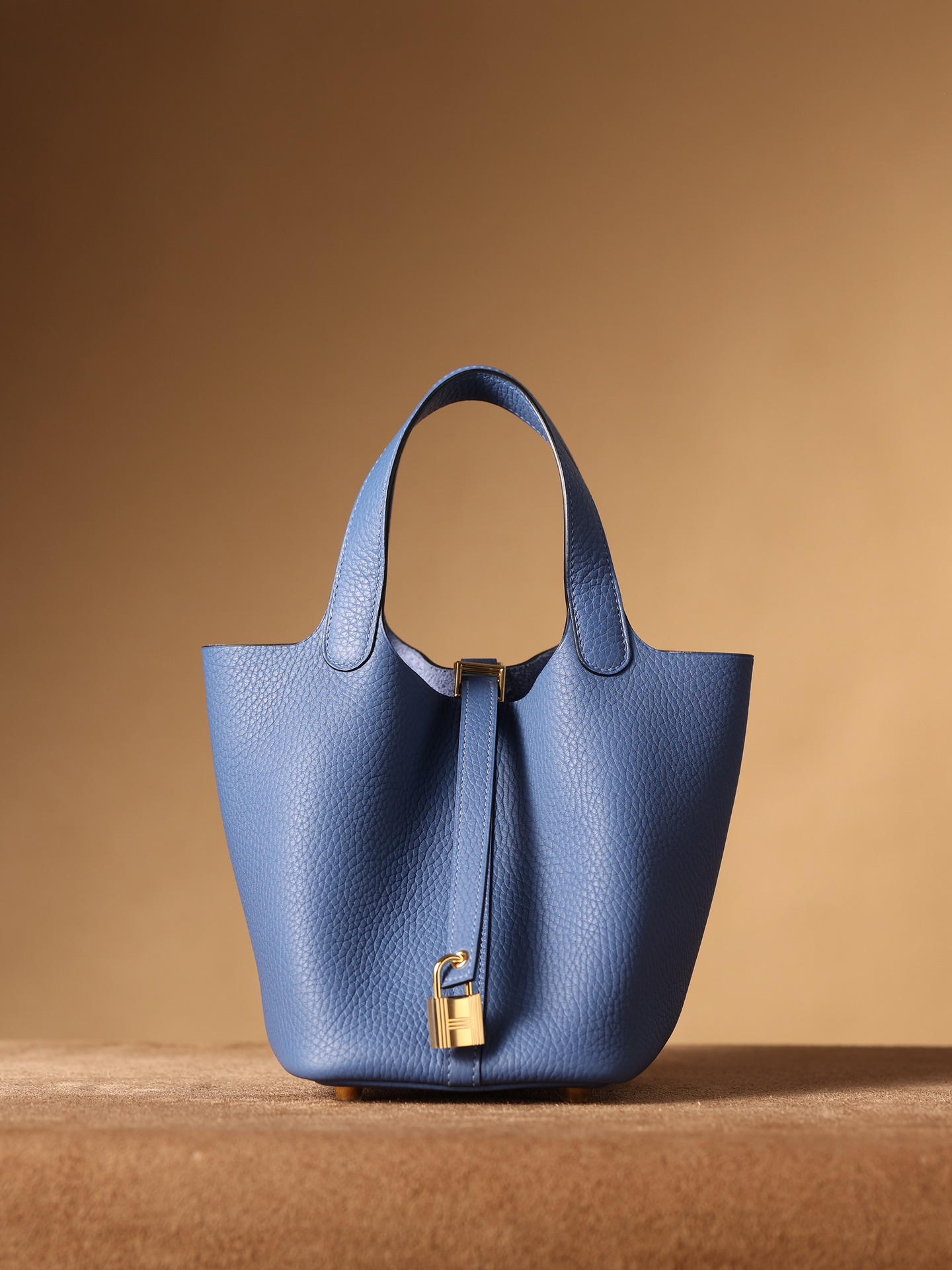 H**me5 Picotin Lock 18 Blue Bag For Women, Women’s Handbags 7.1in/18cm