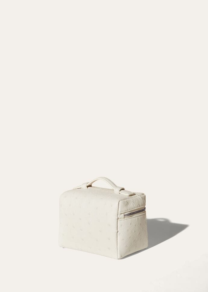 [True-to-ORIGINAL]L0r0 P1ana Extra Pocket L11.5 Bag Whisper White For Women 4.5in/11.5cm FAM2272 1615