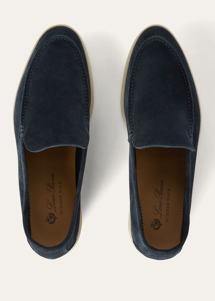 L0r0 P1ana Summer Walk Loafers Classic Blue For Men FAE8124_W019