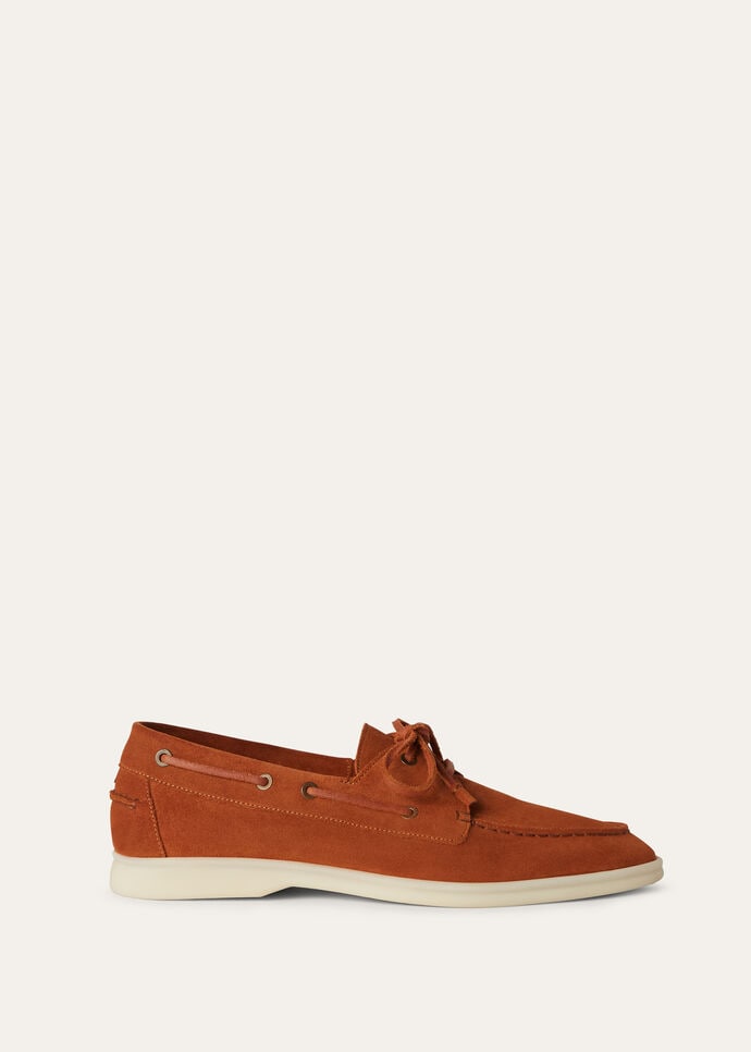 L0r0 P1ana Sea-Sail Walk Loafers Brown For Men FAN1317