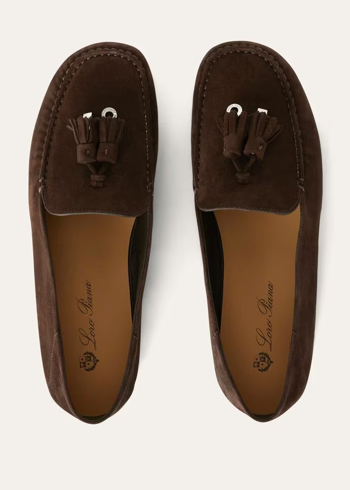 L0r0 P1ana Dot Sole Walk Loafers Chocolate For Women – FAN0109 H026