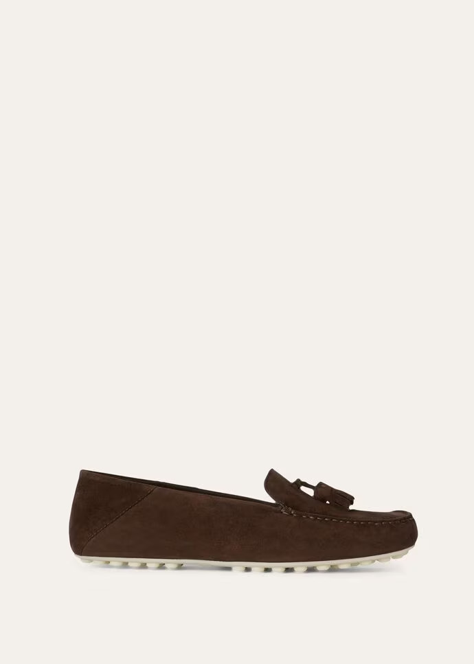 L0r0 P1ana Dot Sole Walk Loafers Chocolate For Women – FAN0109 H026