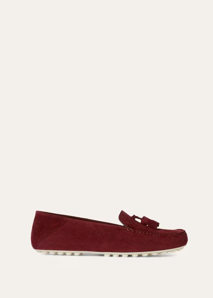 L0r0 P1ana Dot Sole Walk Loafers Wild Plum For Women – FAN0109 Q06B