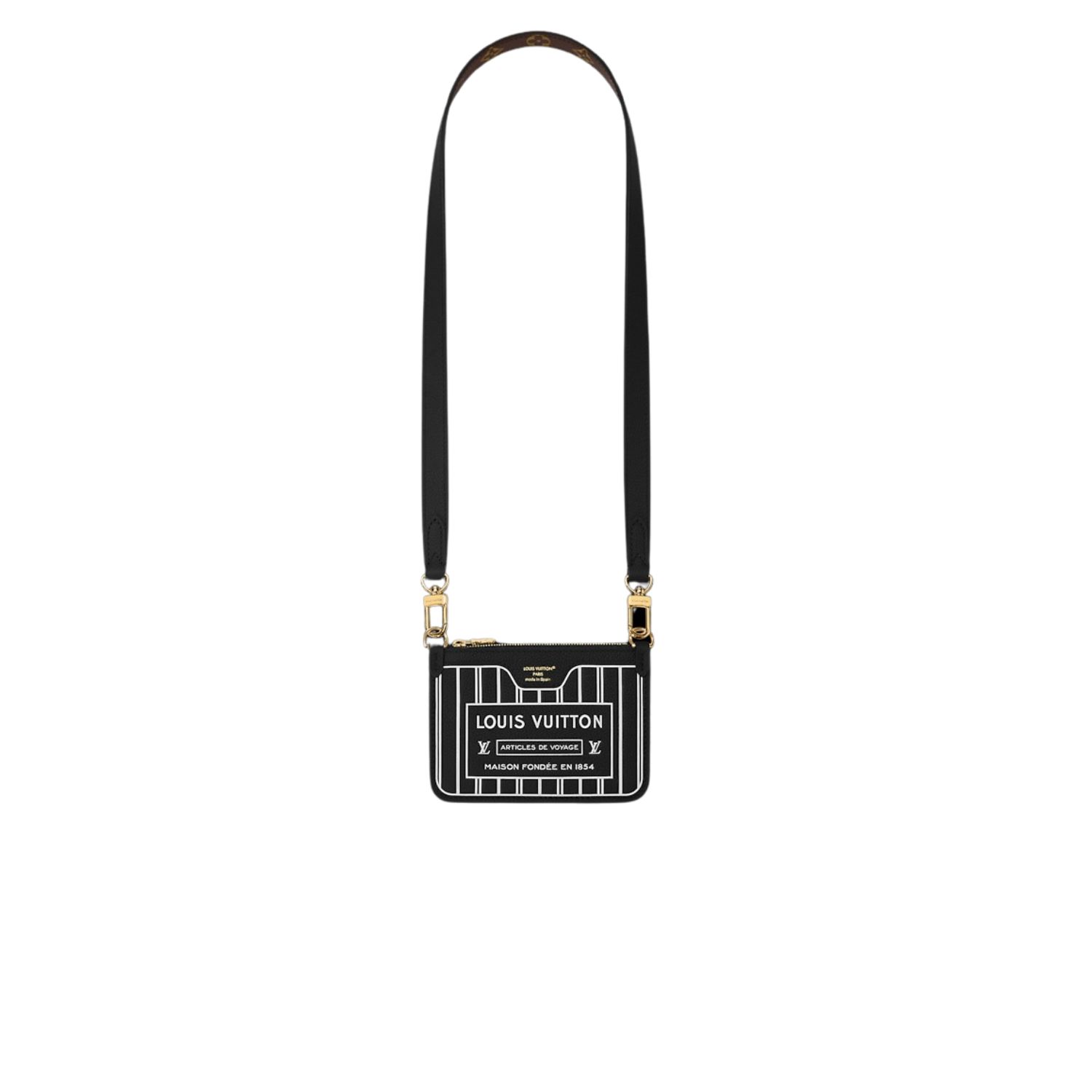 L0vis Vvtt0n Neverfull Bandoulière Inside Out BB Black For Women 24cm/9.4in – M12099