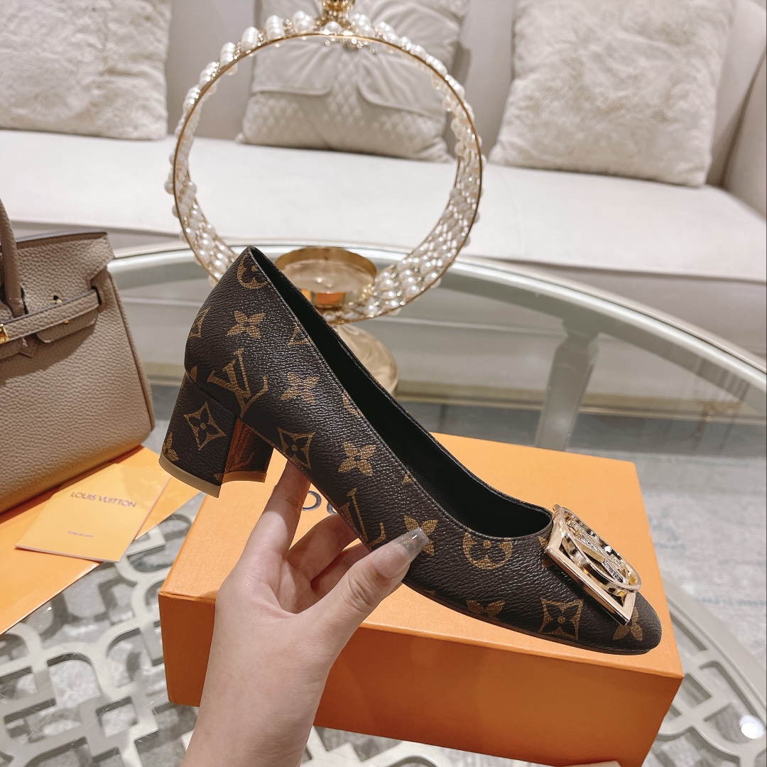 L0vis Vvtt0n Madeleine Pump Brown For Women 4.5cm/1.8in 1A8ND0