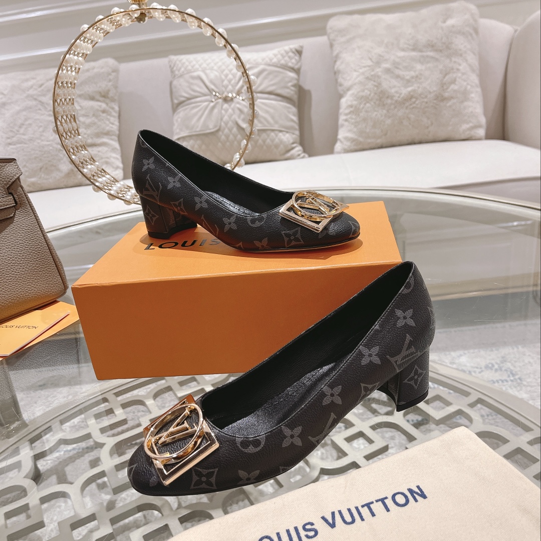 L0vis Vvtt0n Madeleine Pump Black For Women 4.5cm/1.8in