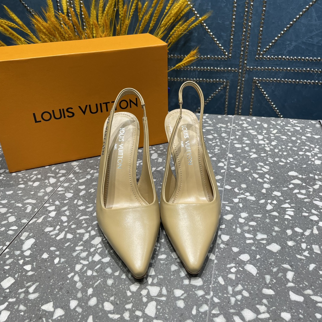 L0vis Vvtt0n Sparkle Slingback Pump Beige For Women