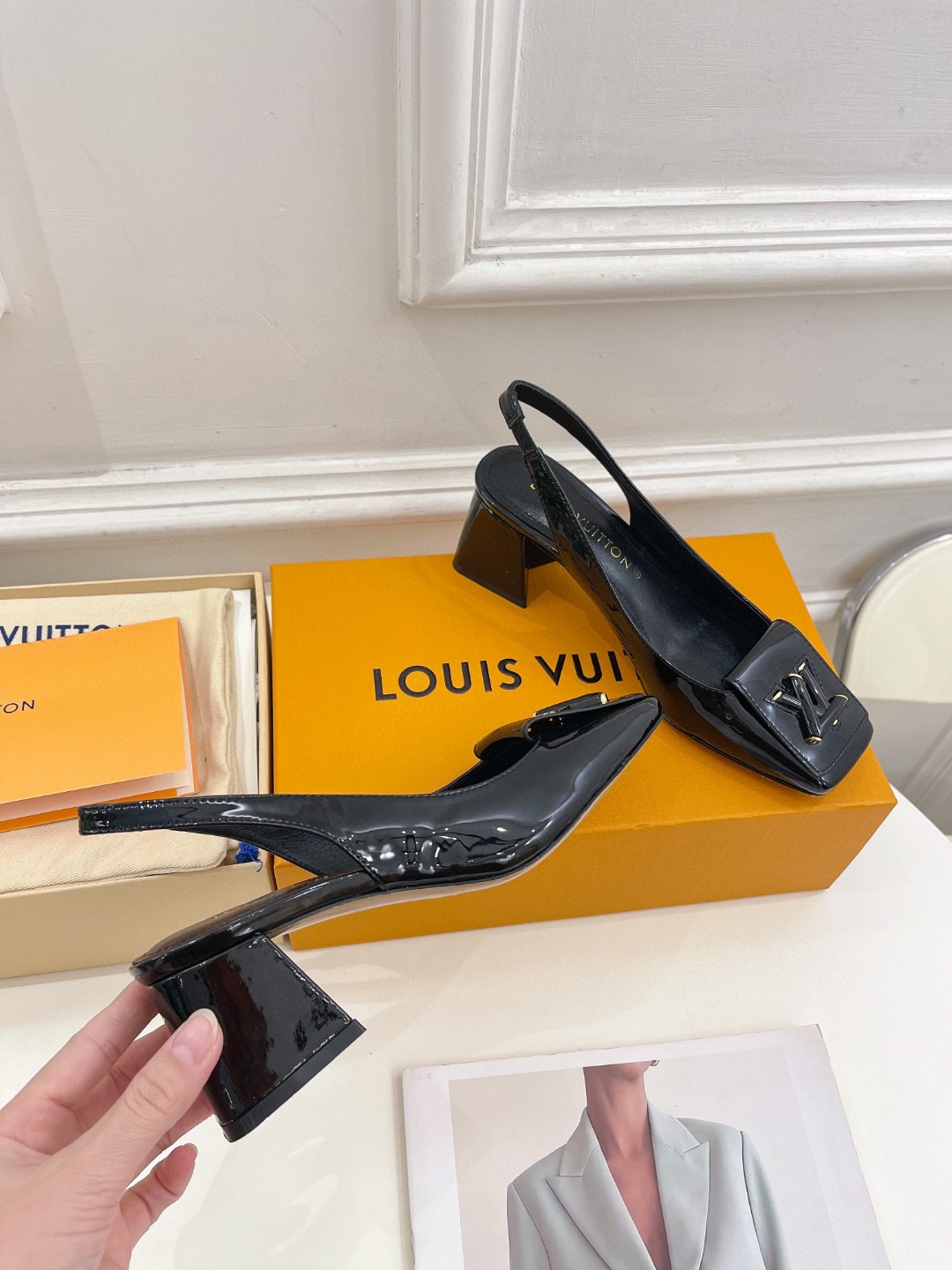 L0vis Vvtt0n Shake Slingback Pump Black For Women 1AB0TR