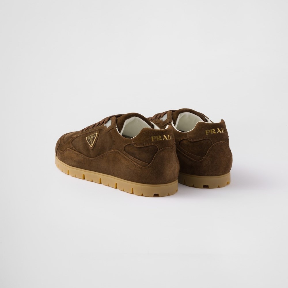 Pra*a Trail Faded Suede Sneakers Dark Brown For Men 2EG459_Z5O_F0003_F_G000