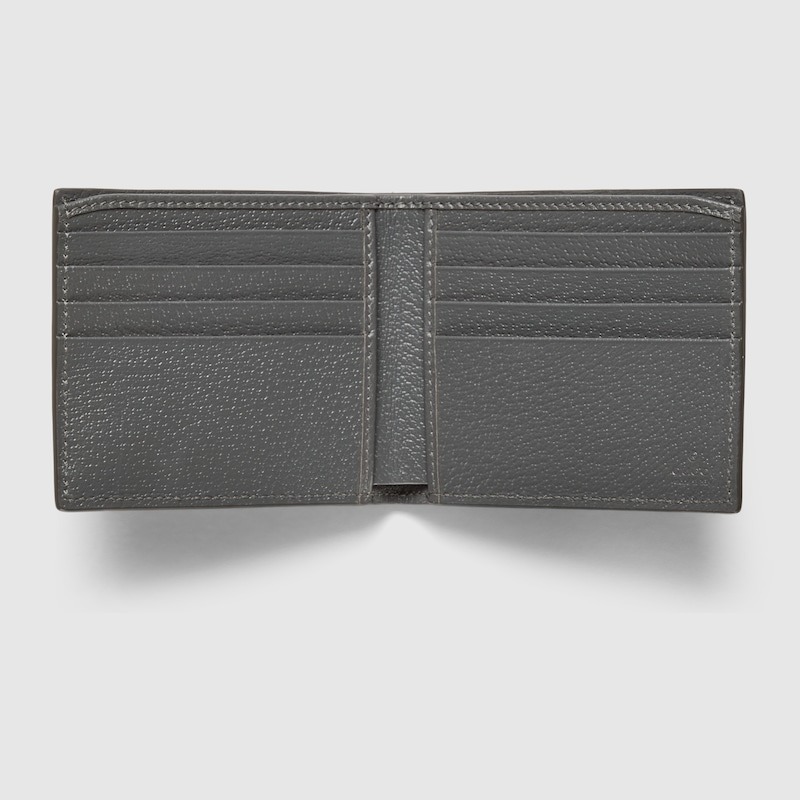 Gvc*1 Grey Interior Bi-Fold Wallet Grey For Men 4.3in/11cm 768243 FACQC 1048