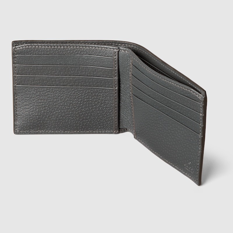 Gvc*1 Grey Interior Bi-Fold Wallet Grey For Men 4.3in/11cm 768243 FACQC 1048