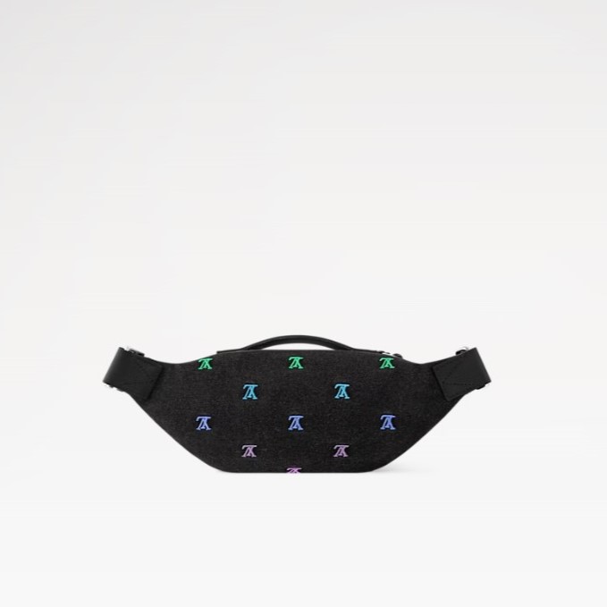 [True-to-ORIGINAL] L0vis Vvtt0n Rush Bumbag Gradient Blue For Men 11.8in/30cm M13961