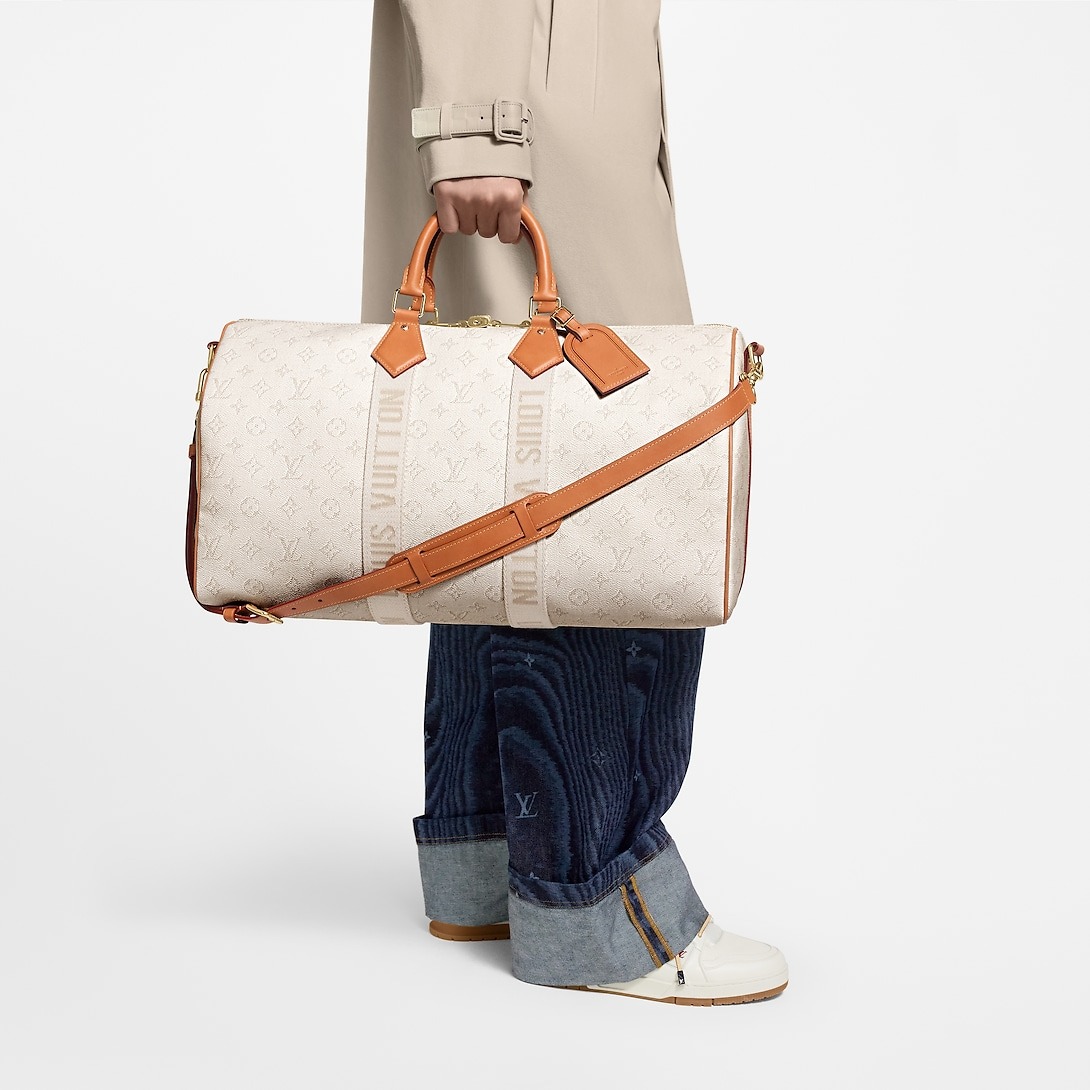 L0vis Vvtt0n Keepall Bandoulière 45 Bags Off-White 45cm/18in – M14838