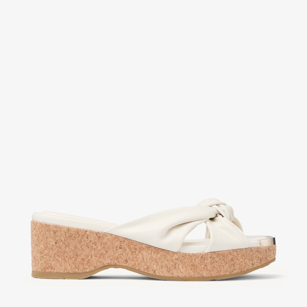 J1m*y Ch00 Avenue Wedge 50 Latte For Women AVENUEWEDGE50NAP
