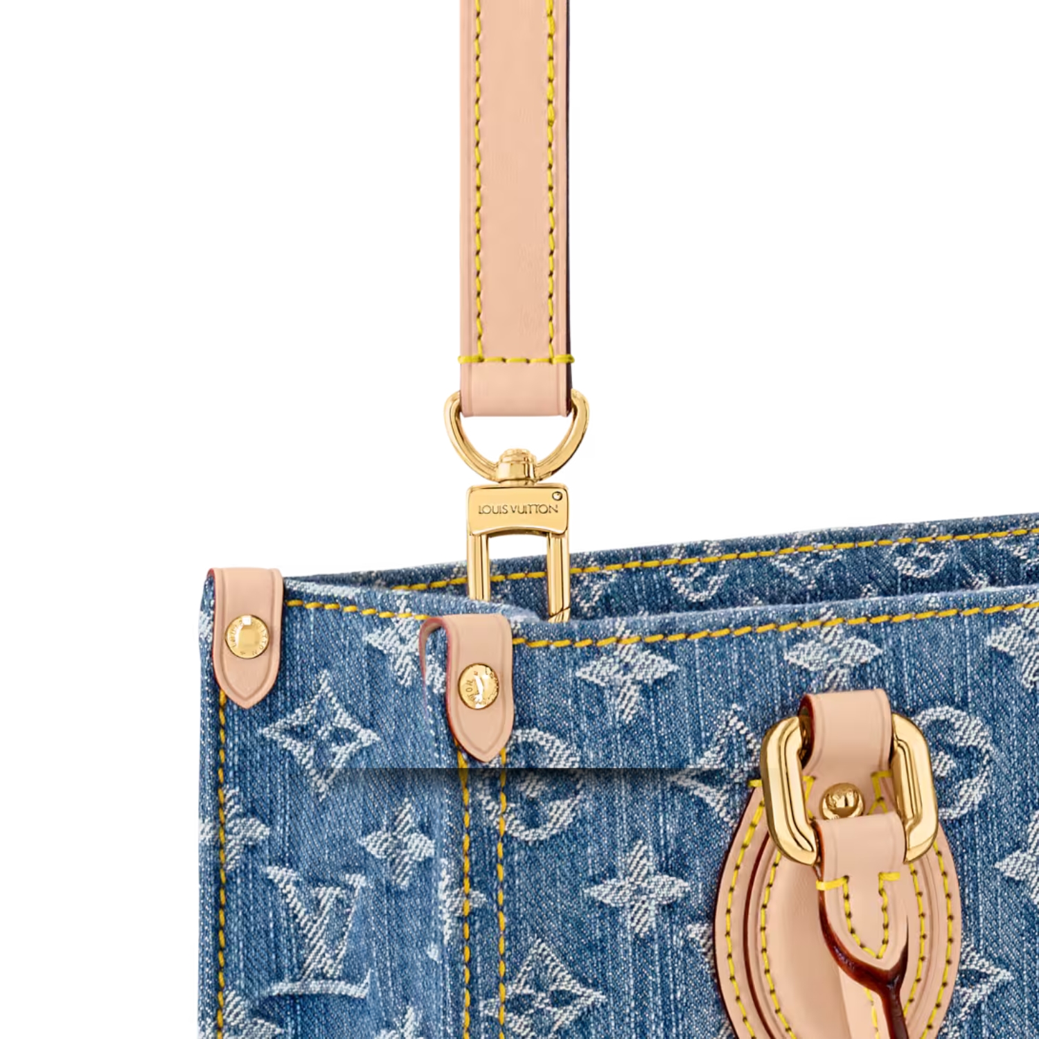 L0vis Vvtt0n OnTheGo PM Denim Blue For Women 9.8in/25cm M14633