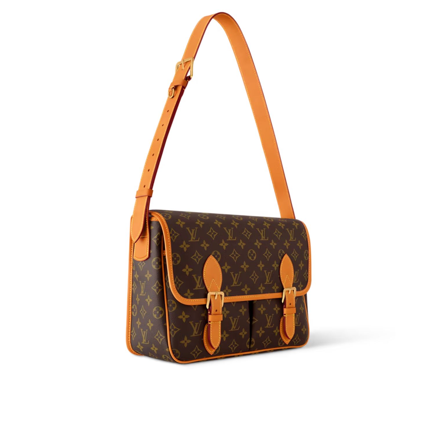 L0vis Vvtt0n Satchel Messenger Bag Monogram Brown For Men 35.5cm/14in – M14723