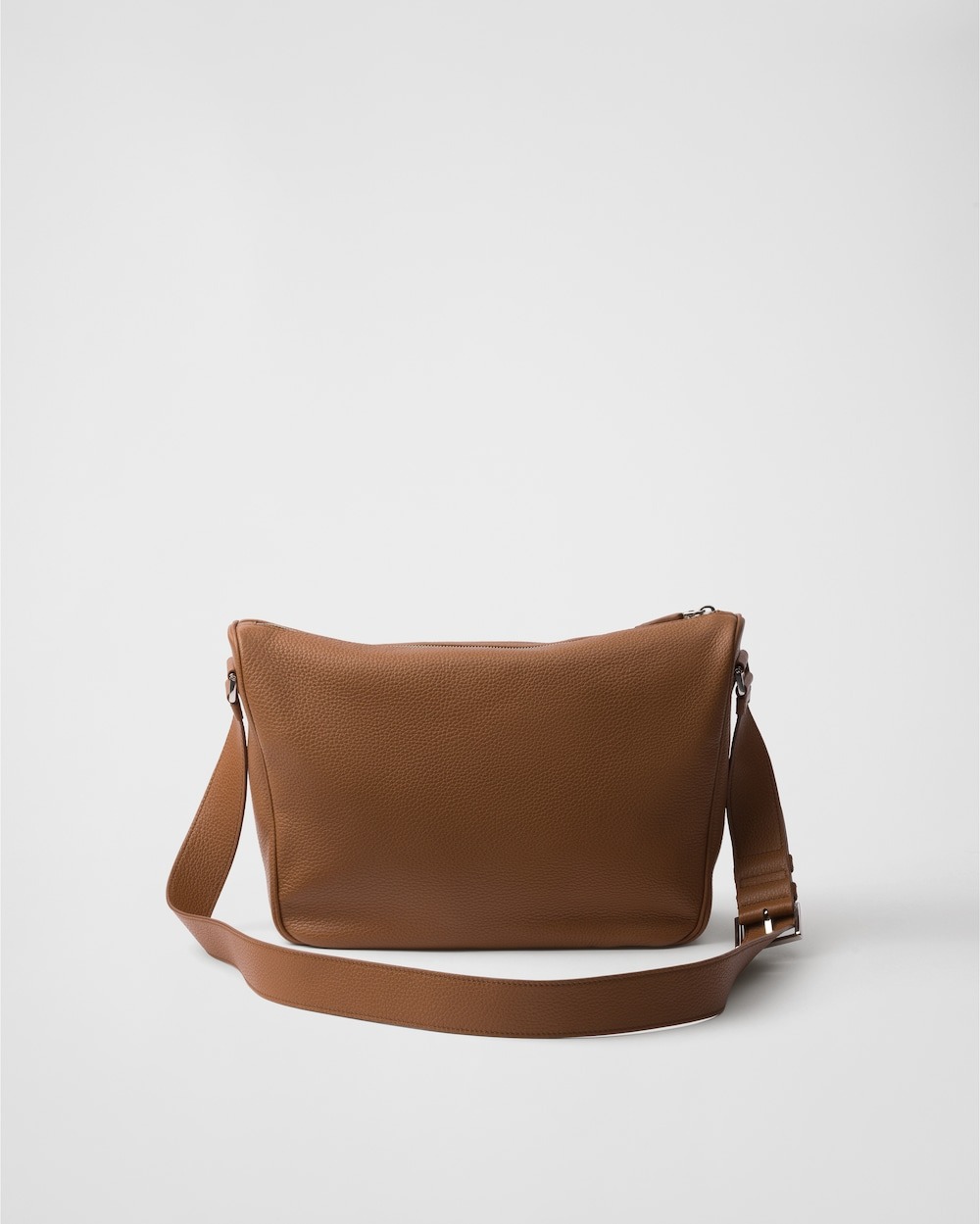 Pra*a Leather Shoulder Bag Cognac For Men 30cm/12in – 2VH182_2BBE_F0046_V_DOF
