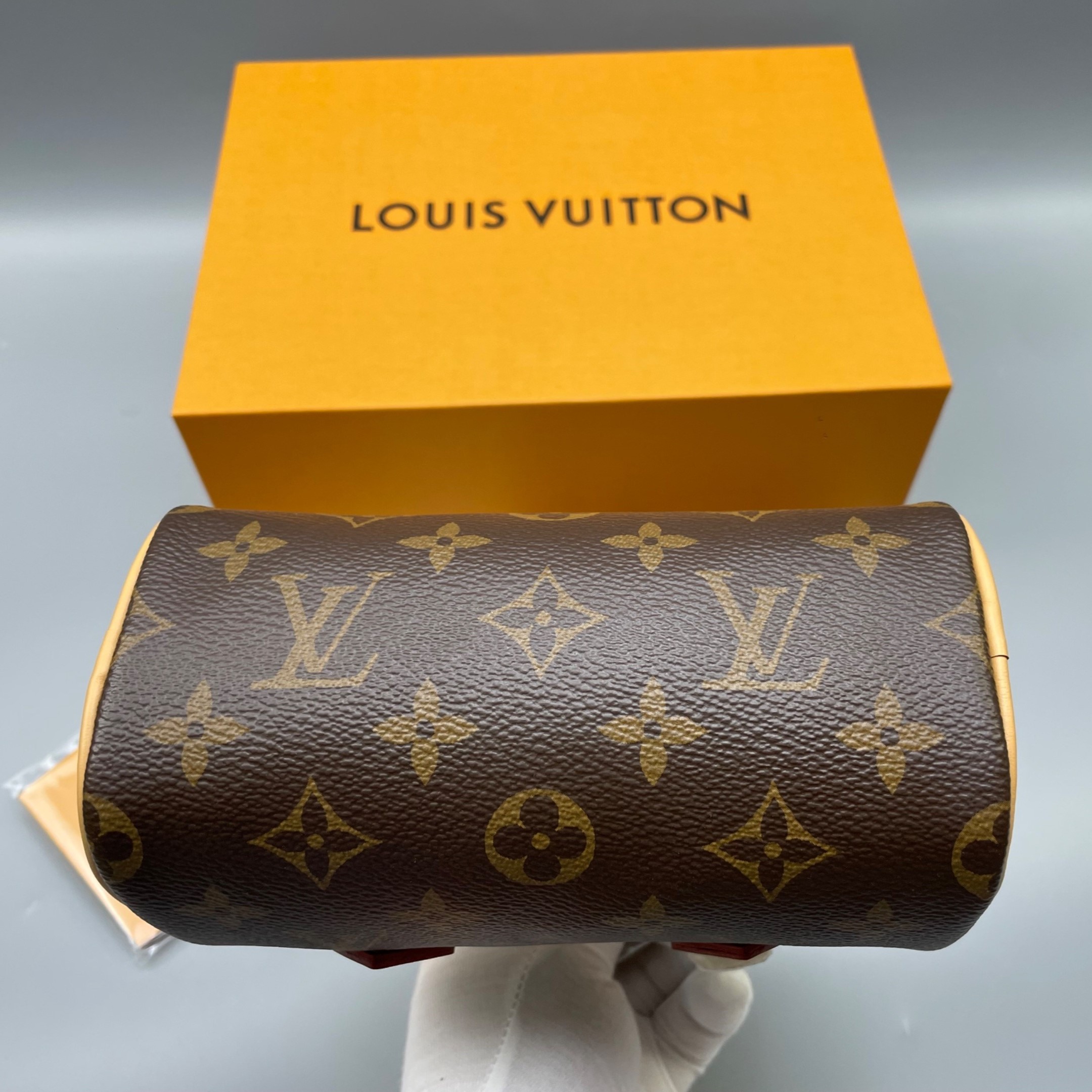 [True-to-ORIGINAL] L0vis Vvtt0n Nano Speedy Monogram Canvas Brown For Women 16cm/6.3in M81085