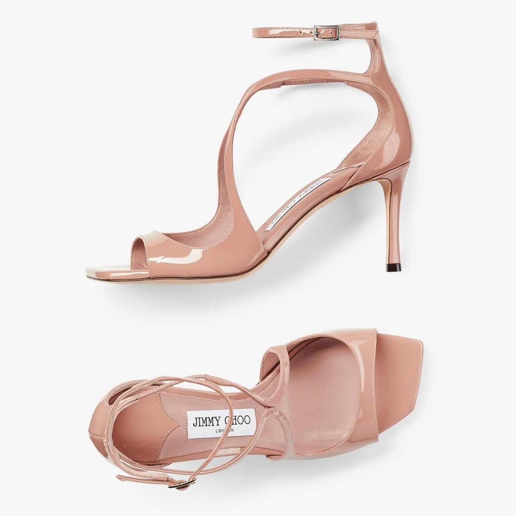 J1m*y Ch00 Azia 75 Ballet Pink For Women AZIA75PAT