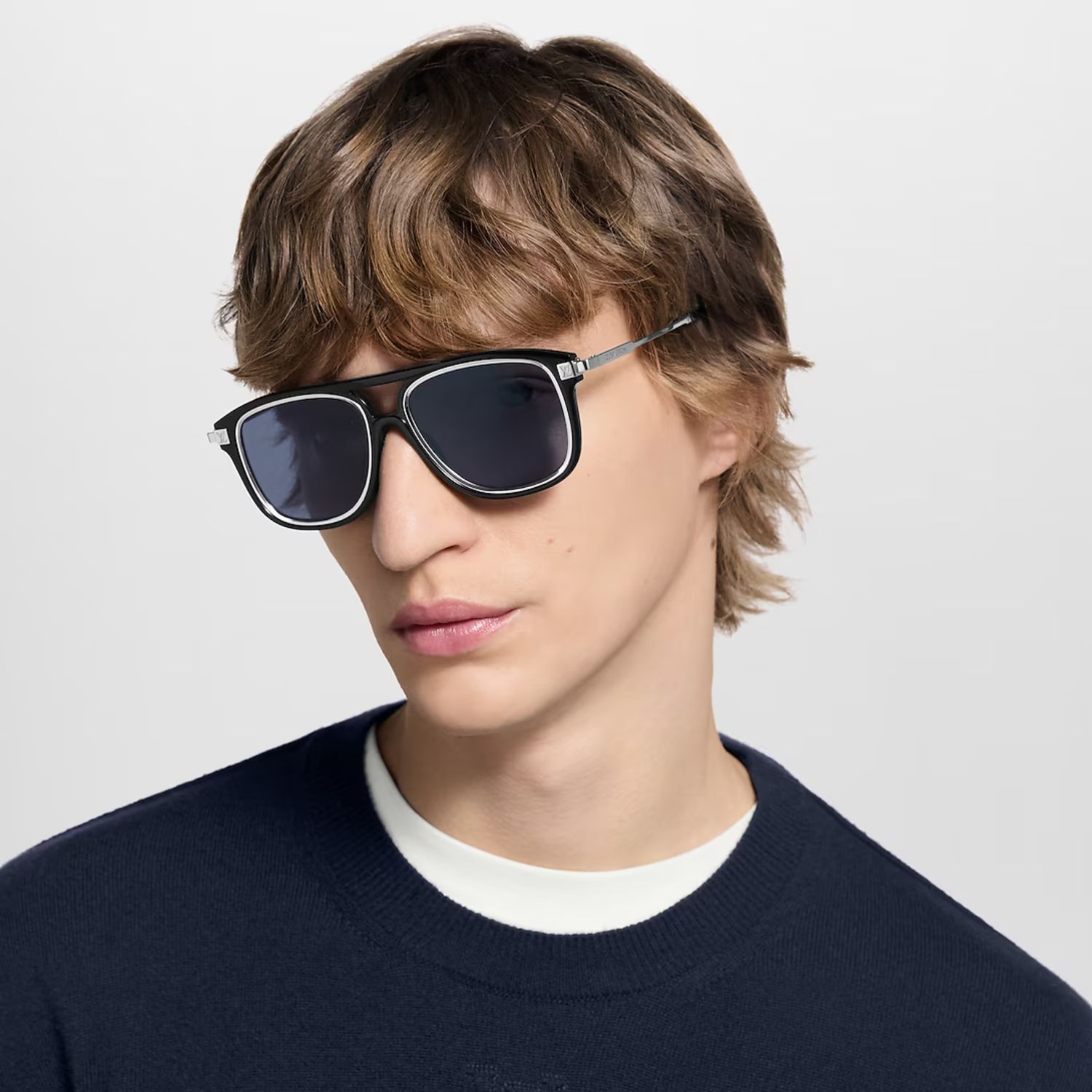 L0vis Vvtt0n Legacy Pilot Sunglasses Black For Men – Z2595U