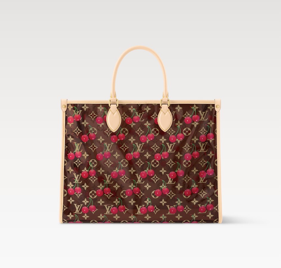 [True-to-ORIGINAL] L0vis Vvtt0n LV x TM OnTheGo GM Monogram Cherry Crystal For Women 16.1in/41cm M14306