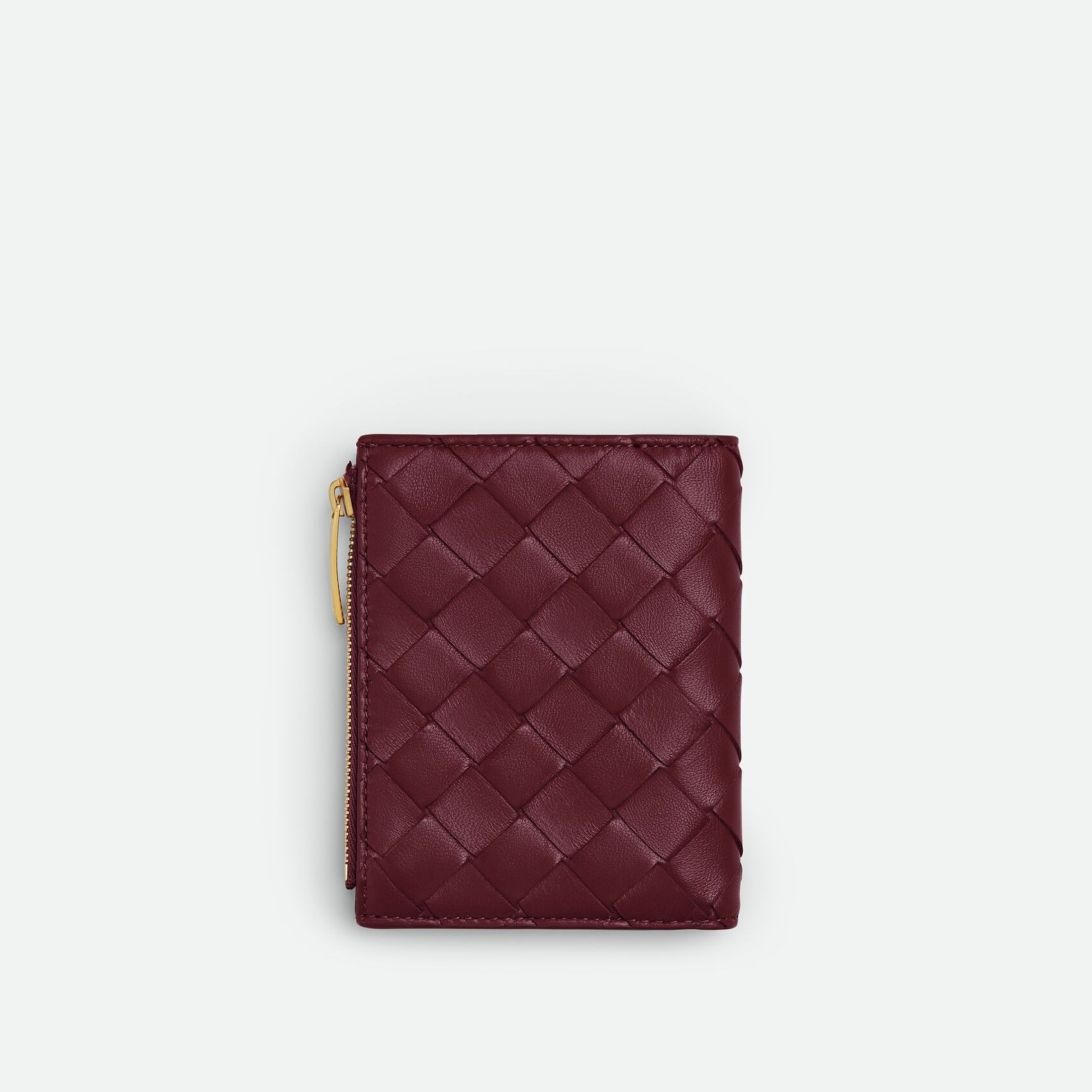 B0tt*ga Ven*ta Small Bi-Fold Wallet Barolo For Women 9cm/3.5in 742330VCPP32247