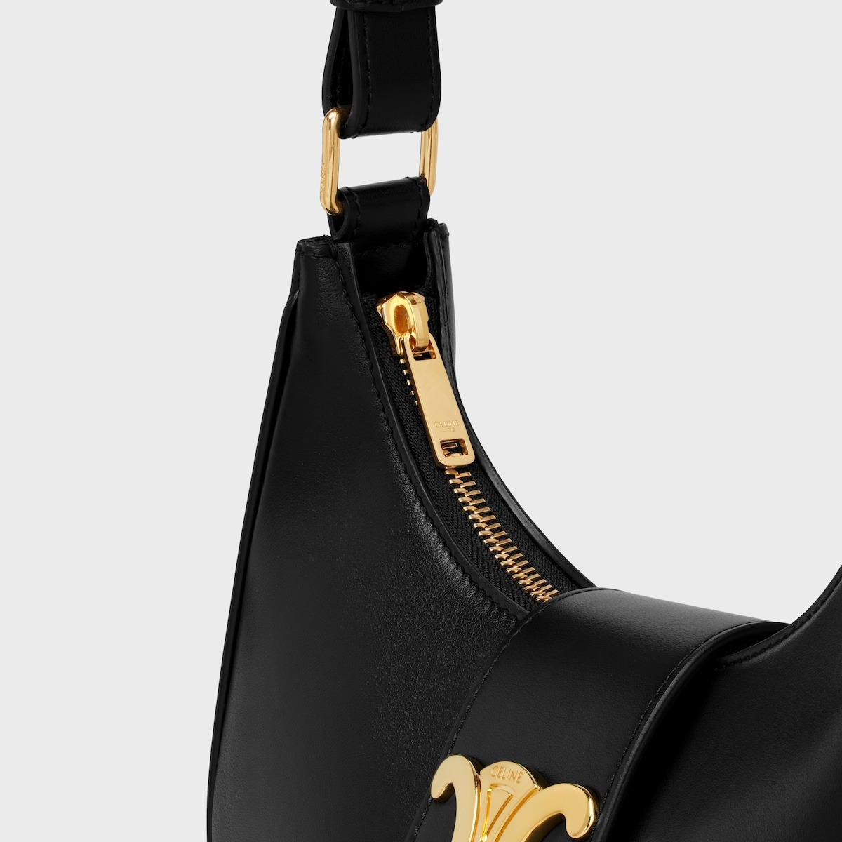 Ce1i*e Medium Ava Triomphe Bag Black For Women 114493DGQ.38NO
