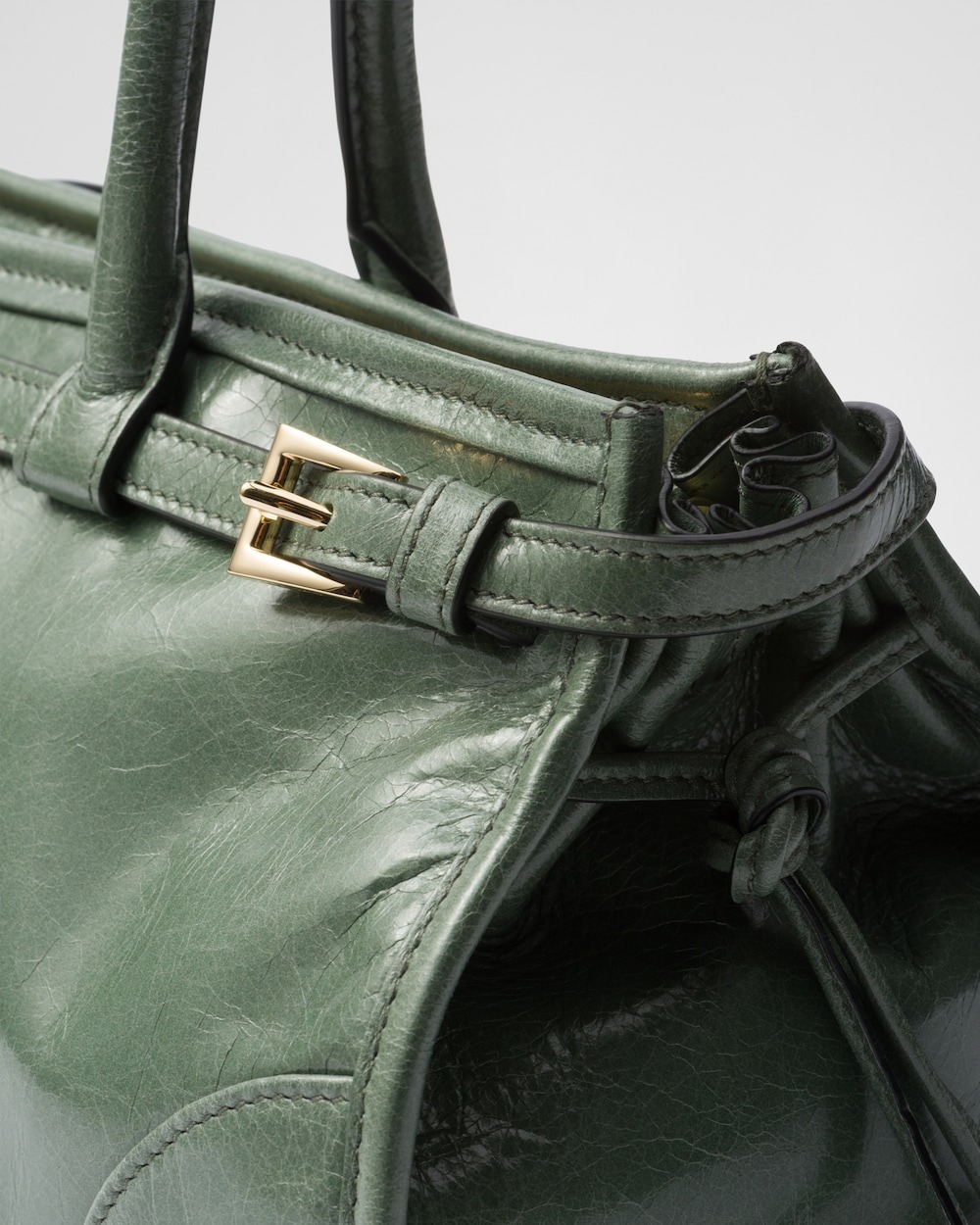 [True-to-ORIGINAL] Pra*a Bonnie Medium Shoulder Bag Sage 32cm/13in – 1BA426_2CYR_F014J_V_MOO