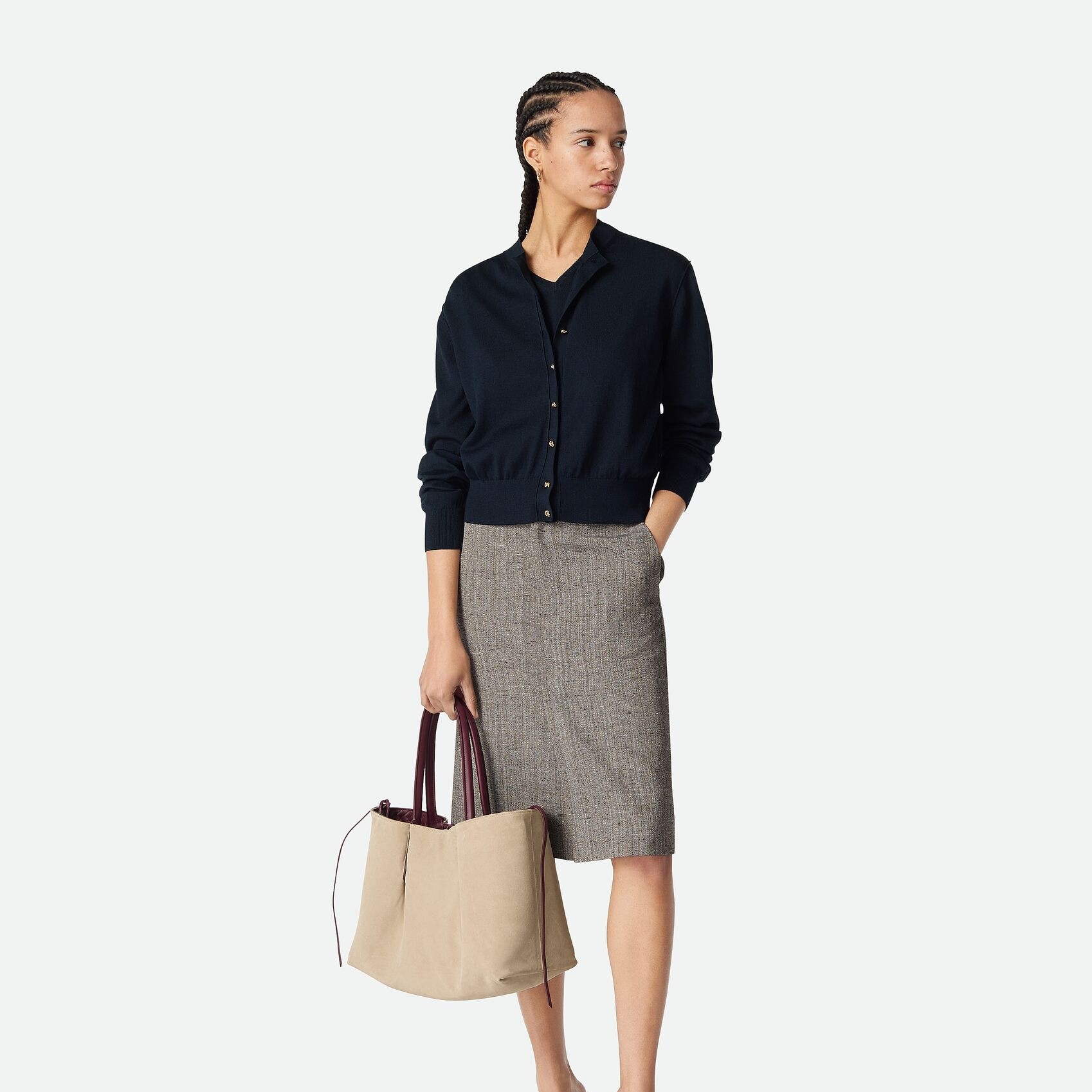 [True-to-ORIGINAL] B0tt*ga Ven*ta Medium Pinacoteca Barolo For Women 16.9in/43cm 817166V5AG12363