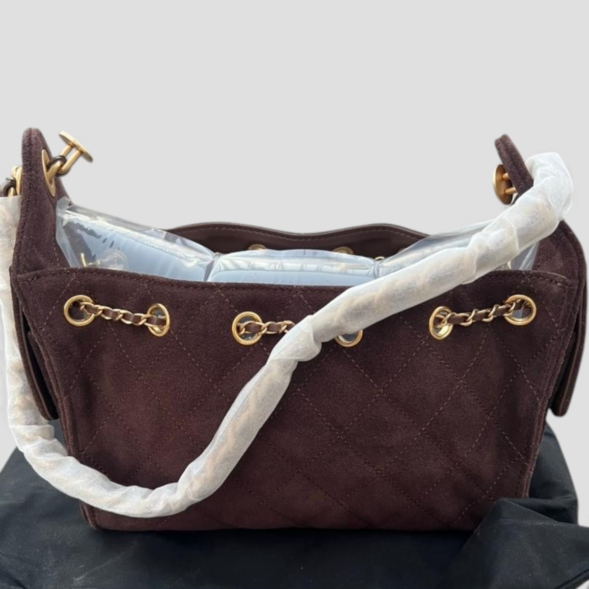 Ch**el 25 Mini Handbag Dark Brown For Women 8.7in/22cm AS5631-B18799-U3950