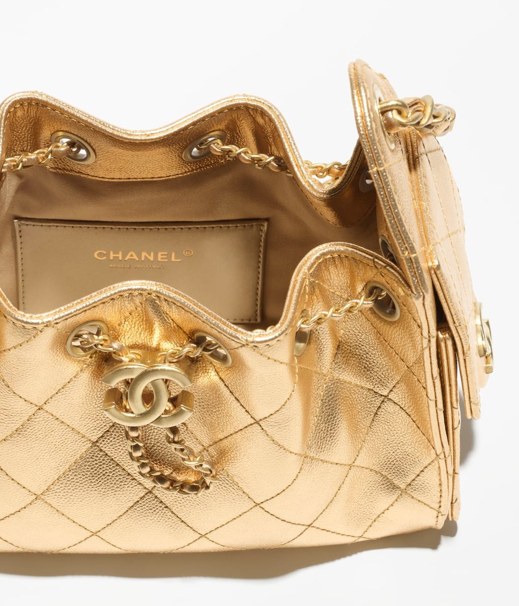 Ch**el 25 Mini Handbag Gold For Women 8.7in/22cm AS5631-B22719-U5344