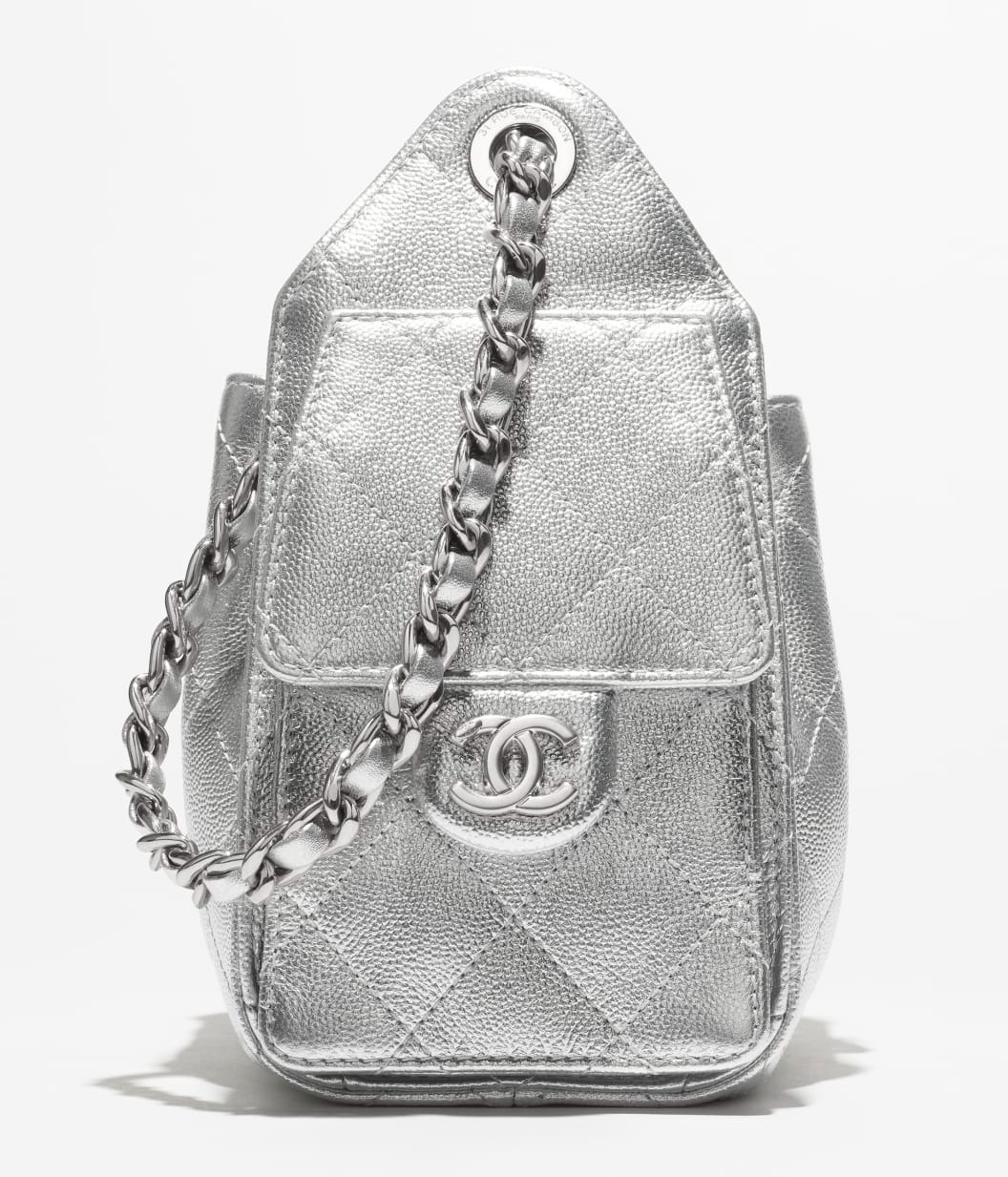 Ch**el 25 Mini Handbag Silvery For Women 8.7in/22cm AS5631-B22716-U5341