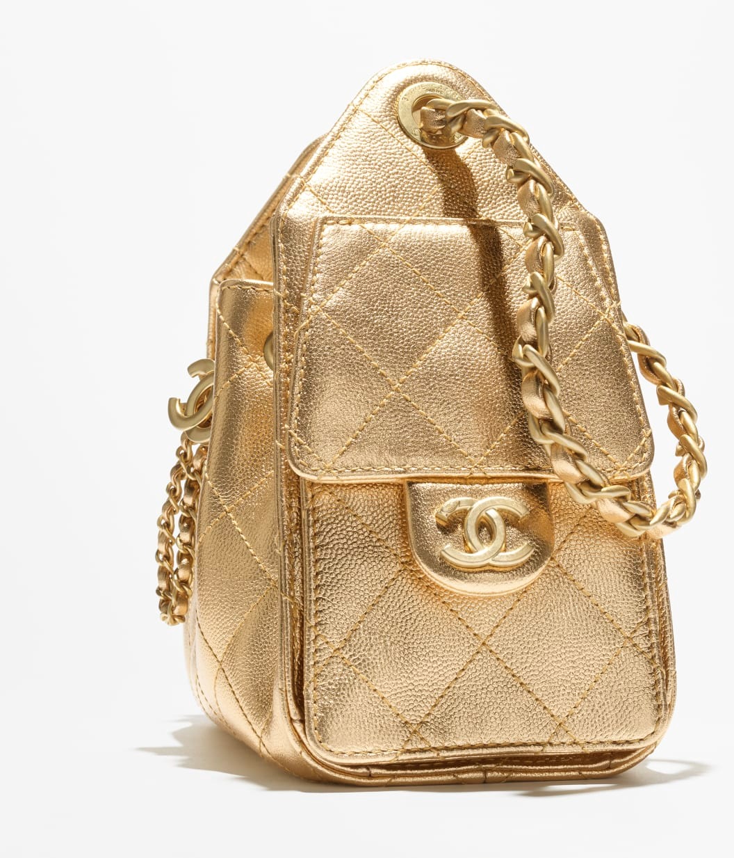 Ch**el 25 Mini Handbag Gold For Women 8.7in/22cm AS5631-B22719-U5344