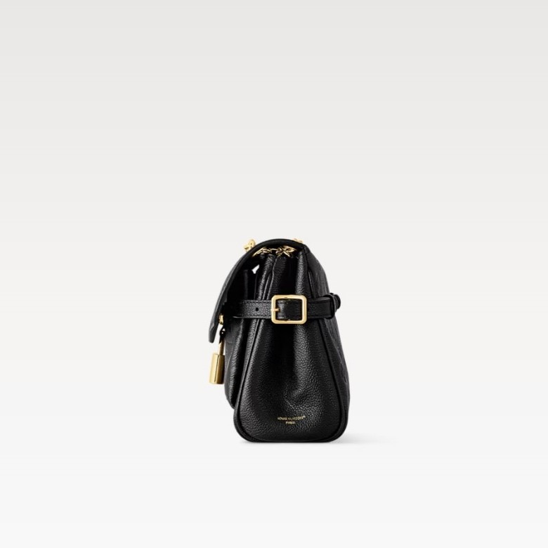 [True-to-ORIGINAL] L0vis Vvtt0n Anytime Flap Bag Black For Women 11.6in/29.5cm M14604