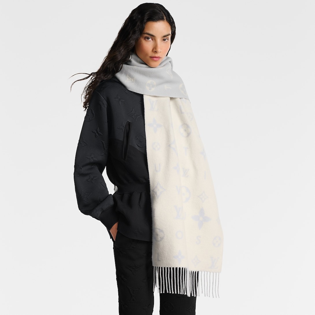 L0vis Vvtt0n Reykjavik 2.0 Scarf Light Grey For Women 94.5in/240cm M97659