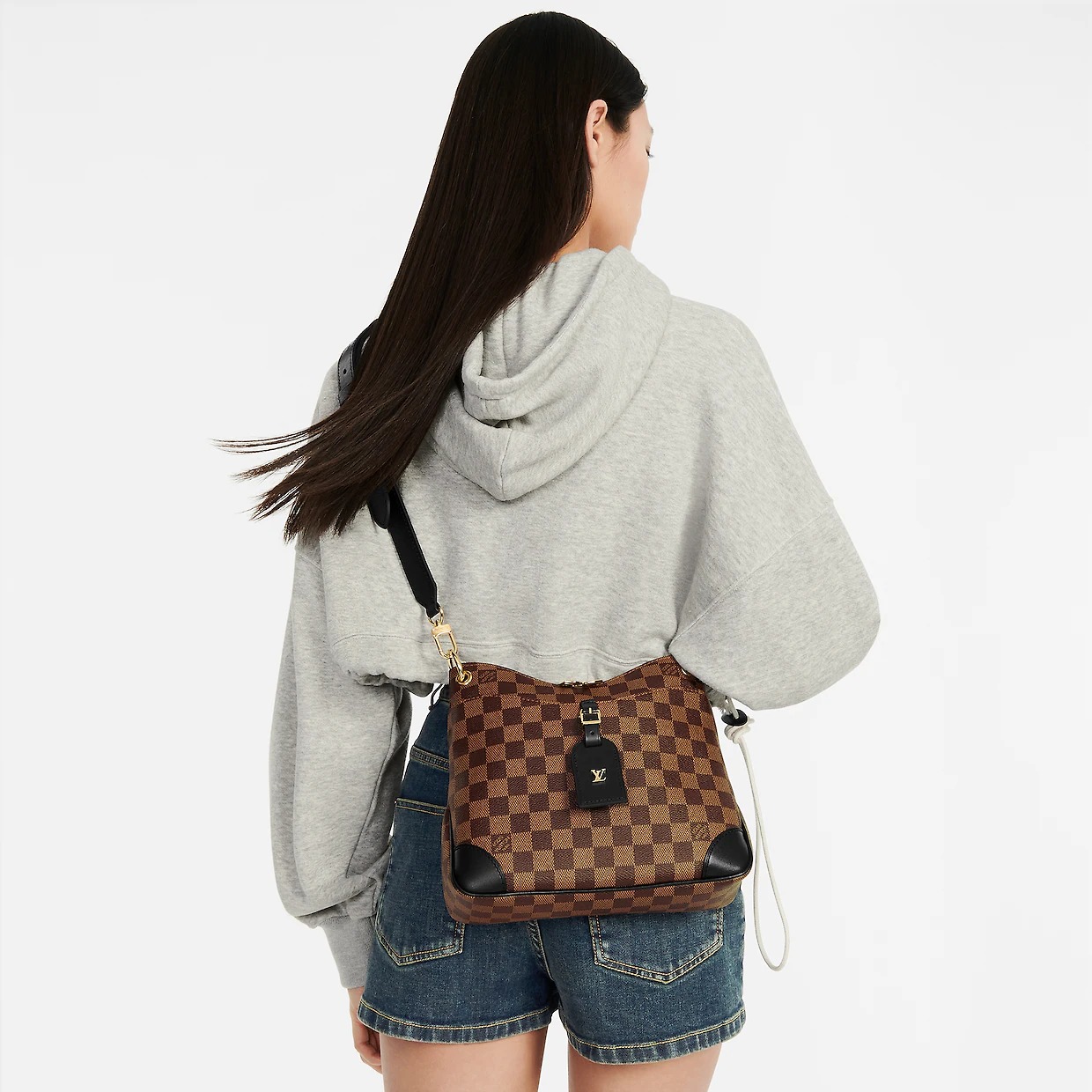 L0vis Vvtt0n Odéon PM Bag Damier Ebene Brown For Women 10.2in/26cm N50064
