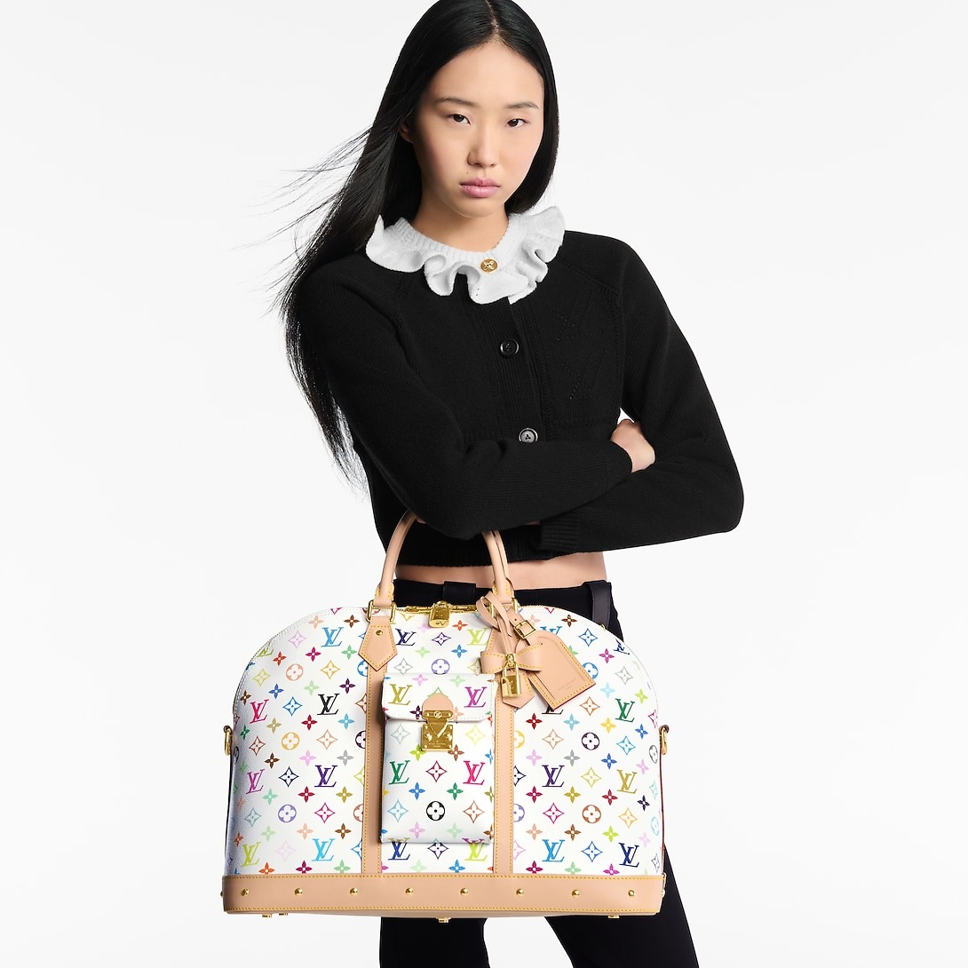 L0vis Vvtt0n LV x TM Alma Travel Crossbody Bag 17.7in/ 45cm Multicolored Gold Hardware For Women M27901