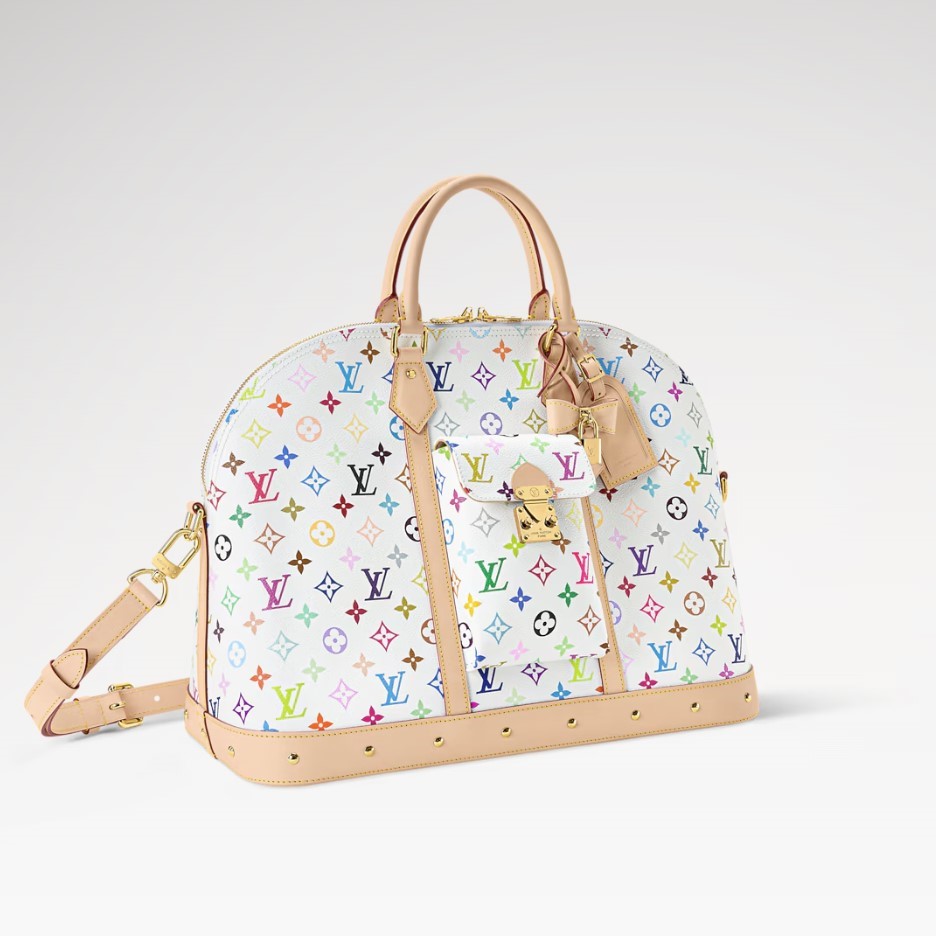 L0vis Vvtt0n LV x TM Alma Travel Crossbody Bag 17.7in/ 45cm Multicolored Gold Hardware For Women M27901