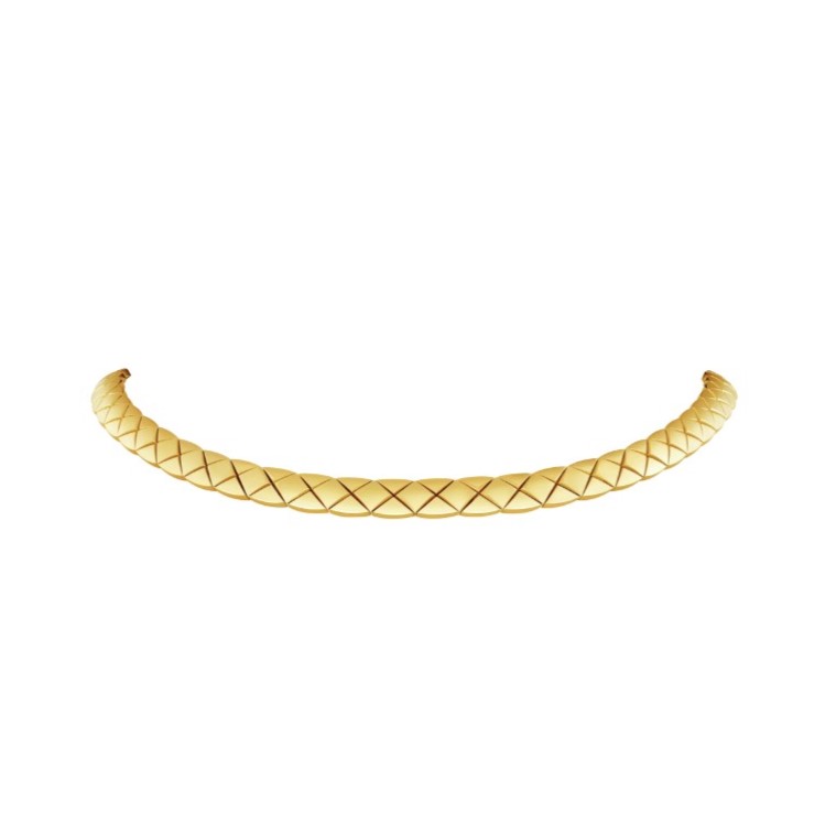 Ch**el Coco Crush S*pple Short Necklace Gold Hardware For Women J13720