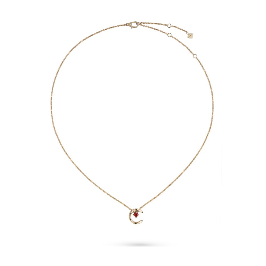 Ch**el Coco Necklace Beige Gold Hardware For Women J13043