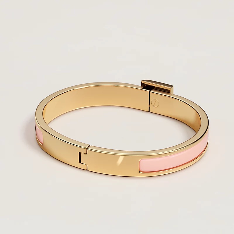 H**me5 Mini Clic Medor Bracelet Rose Candeur Gold Hardware For Women H200005F 1ZGM