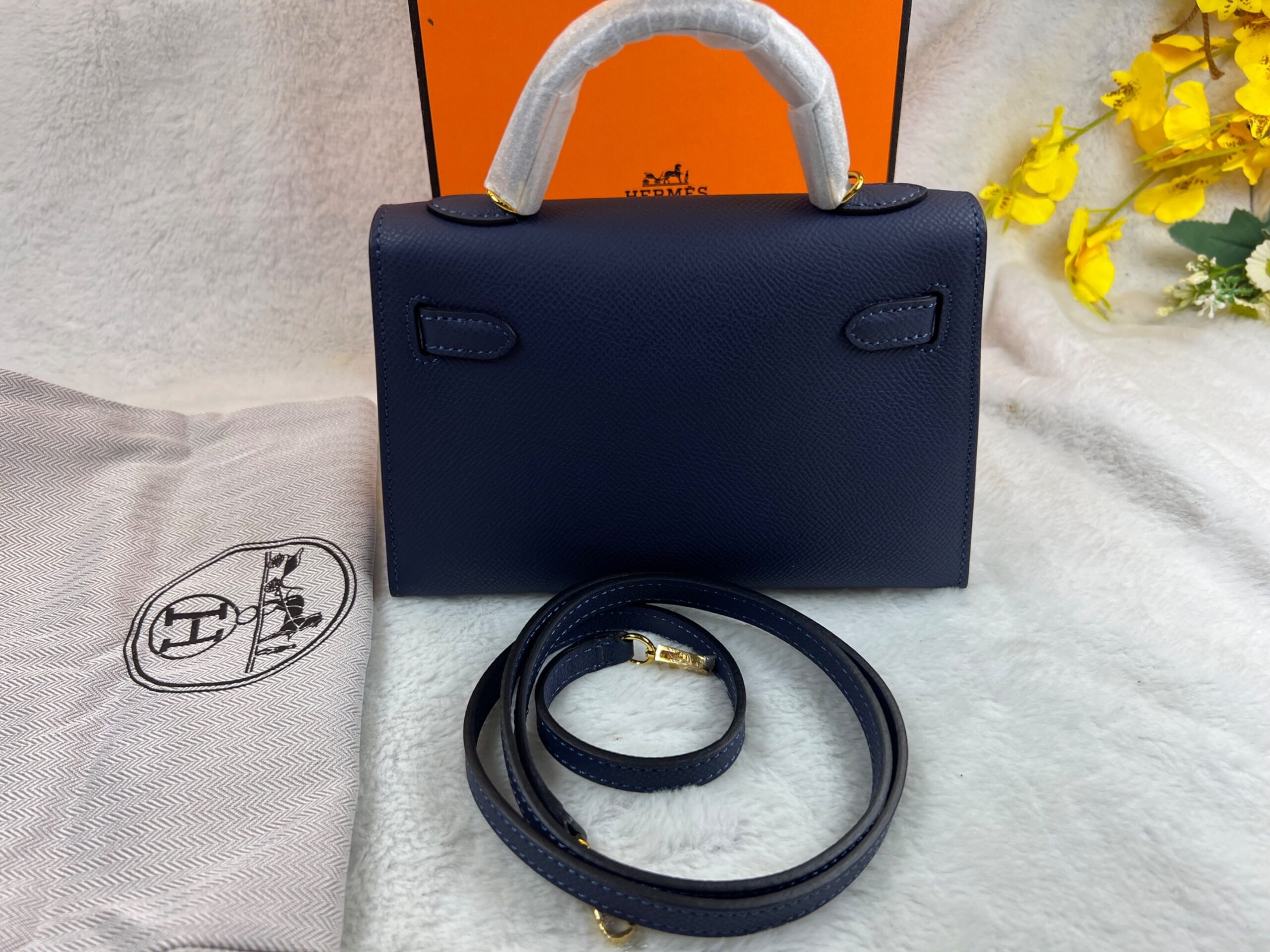 H**me5 Kelly 19 Blue France Epsom Bag For Women, Women’s Handbags, Shoulder Bags 7.5in/19cm