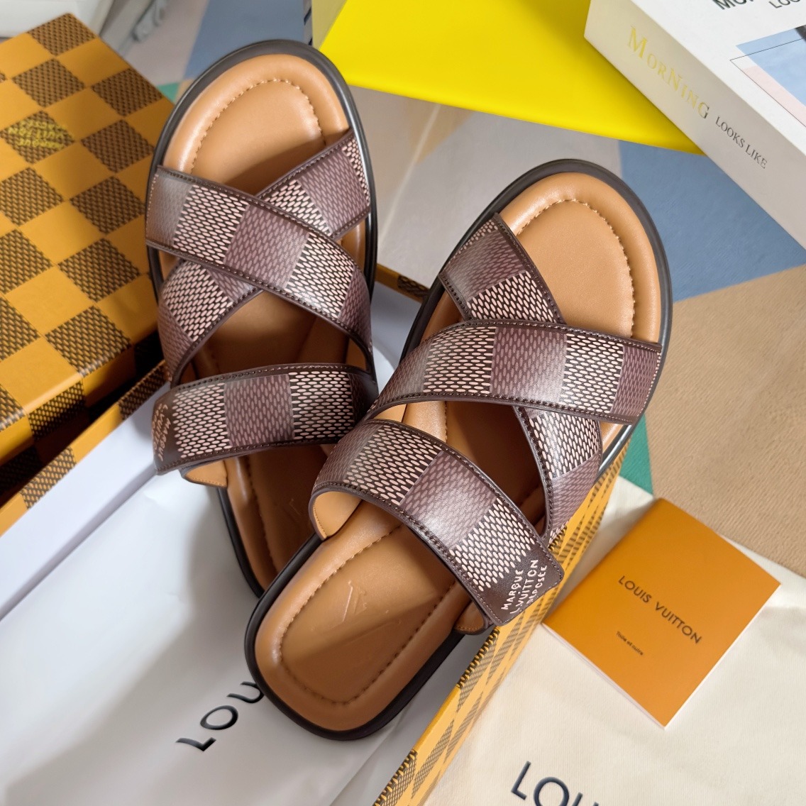 L0vis Vvtt0n LV Venice Mule Ebene For Men 1ACRJH