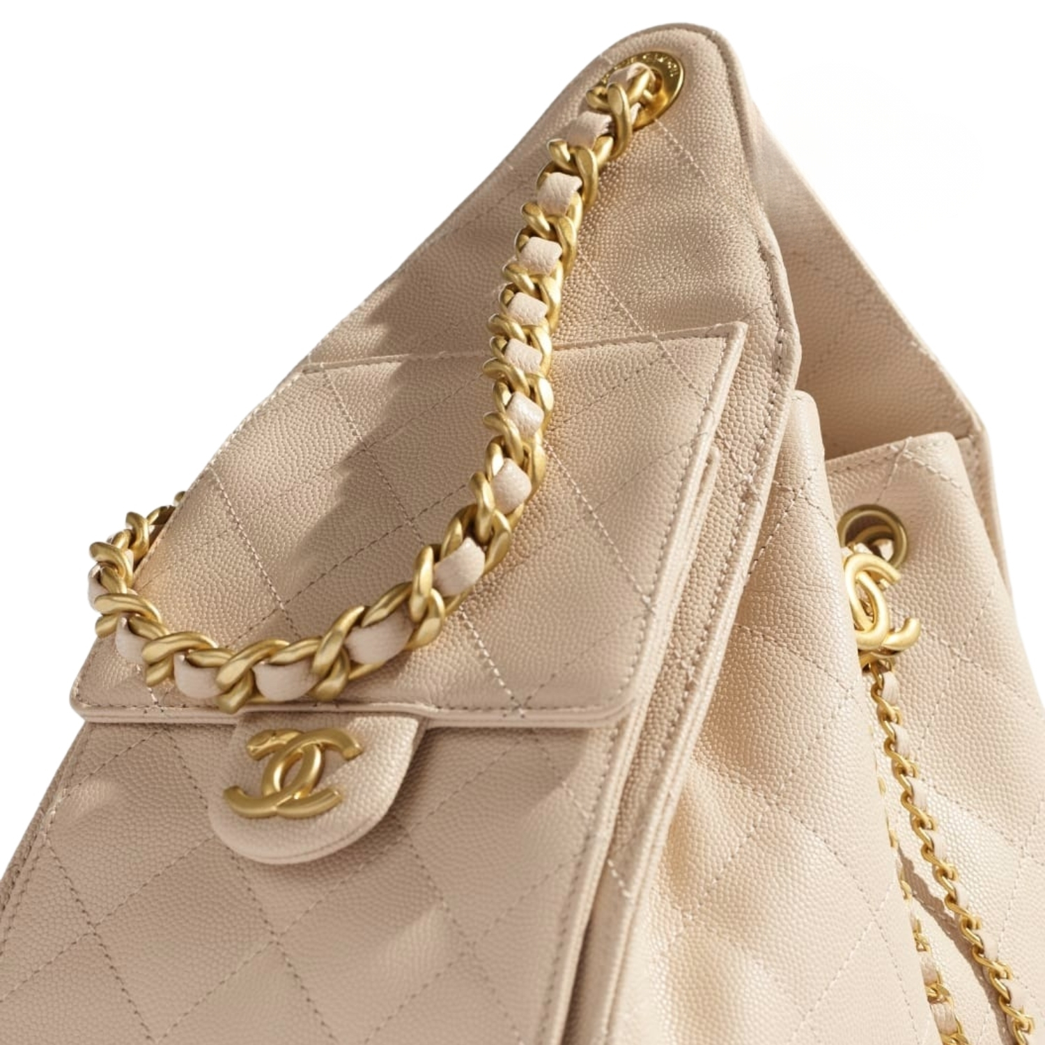 Ch**el 25 Small Handbag Beige For Women 10.2in/26cm AS5293-B20304-NAGEK