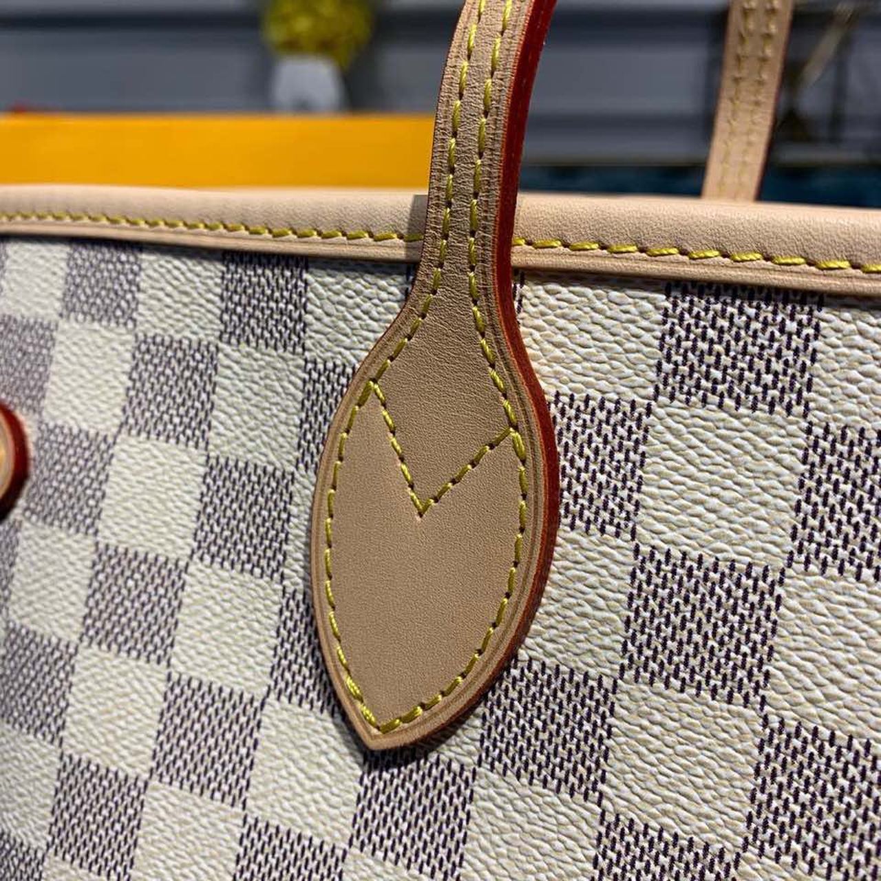 L0vis Vvtt0n Neverfull MM Tote Bag Damier Azur Canvas For Women, Women’s Handbags, Shoulder Bags 12.2in/31cm LV N41361