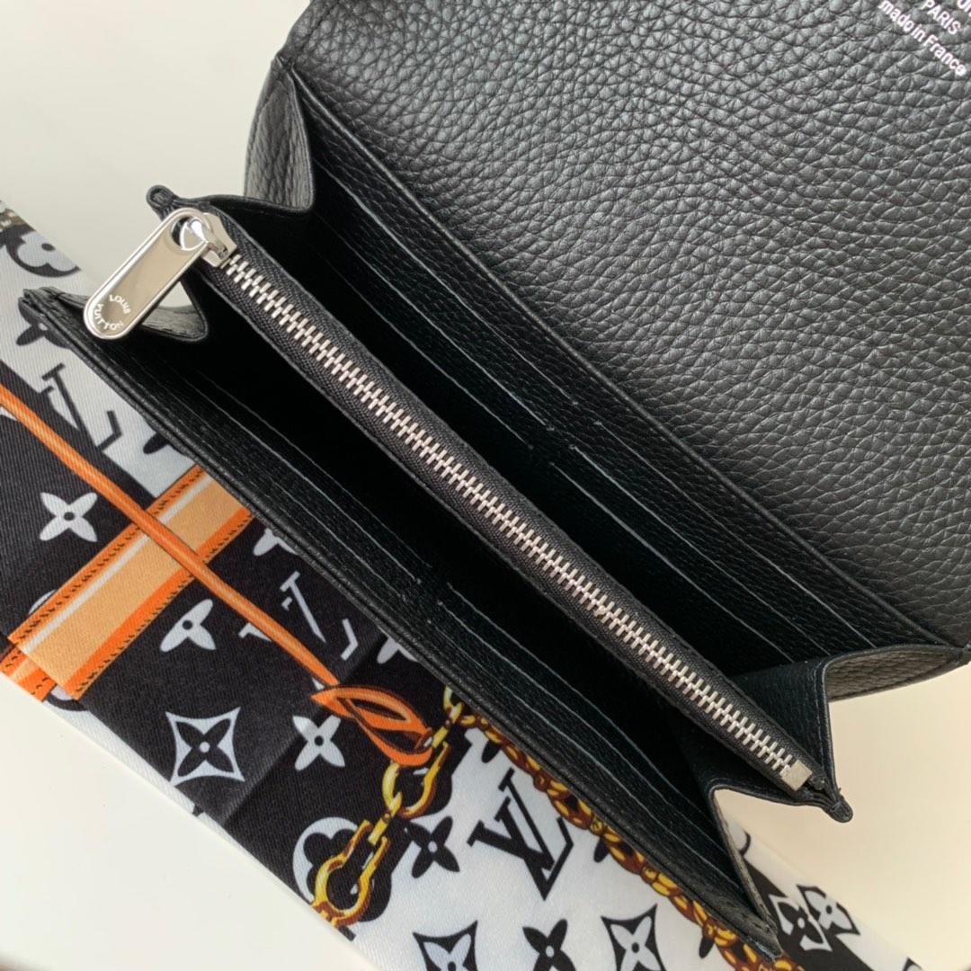 L0vis Vvtt0n Iris Wallet Monogram Canvas Black For Women, Women’s Wallet 7.48in/19cm LV M60143