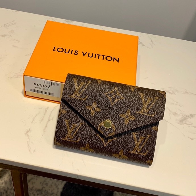 L0vis Vvtt0n Victorine Wallet Monogram Canvas For Women, Women’s Wallet 4.7in/12cm LV M62472