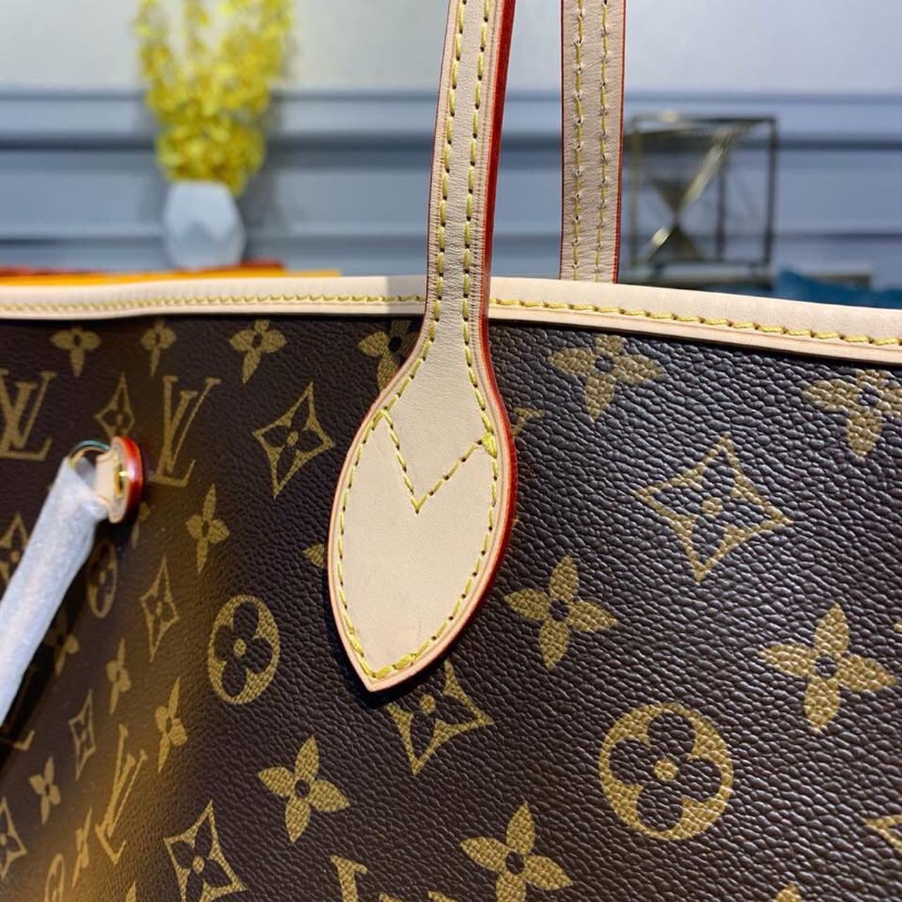 L0vis Vvtt0n Neverfull GM Tote Bag Monogram Canvas Red For Women, Women’s Handbags, Shoulder Bags 15.7in/40cm LV M41181